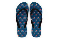Thumbnail for I Love Aviation Designed Slippers (Flip Flops)
