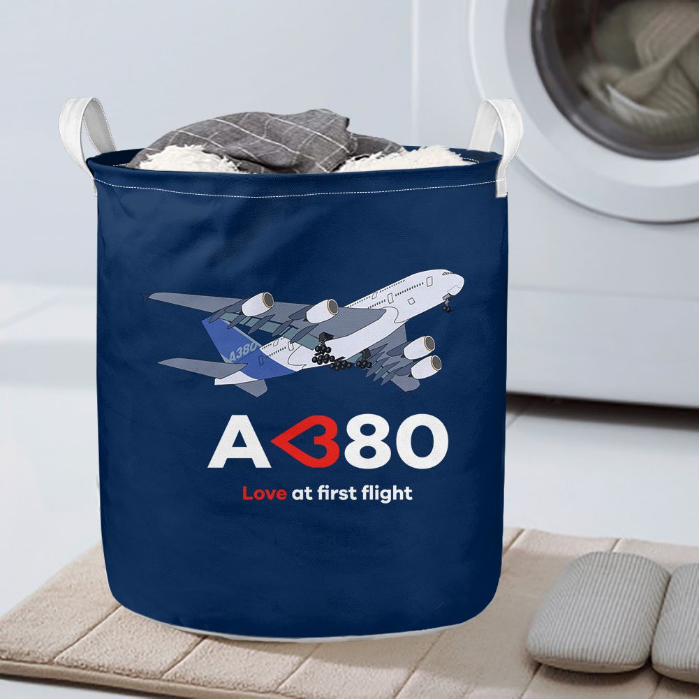 Airbus A380 Love at first flight Designed Laundry Baskets