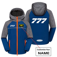 Thumbnail for 777 Flat Text Designed Children Polar Style Jackets