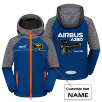 Thumbnail for Airbus A380 & Trent 900 Engine Designed Children Polar Style Jackets