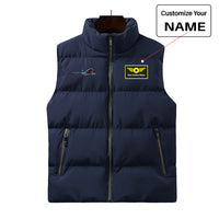 Thumbnail for Multicolor Airplane Designed Puffy Vests