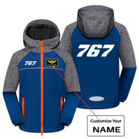 Thumbnail for 767 Flat Text Designed Children Polar Style Jackets