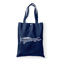 Thumbnail for Special Cessna Text Designed Tote Bags