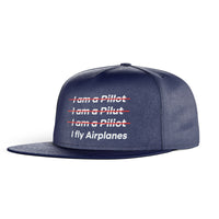 Thumbnail for I Fly Airplanes Designed Snapback Caps & Hats