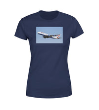 Thumbnail for Departing British Airways Boeing 747 Designed Women T-Shirts