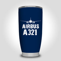 Thumbnail for Airbus A321 & Plane Designed Tumbler Travel Mugs