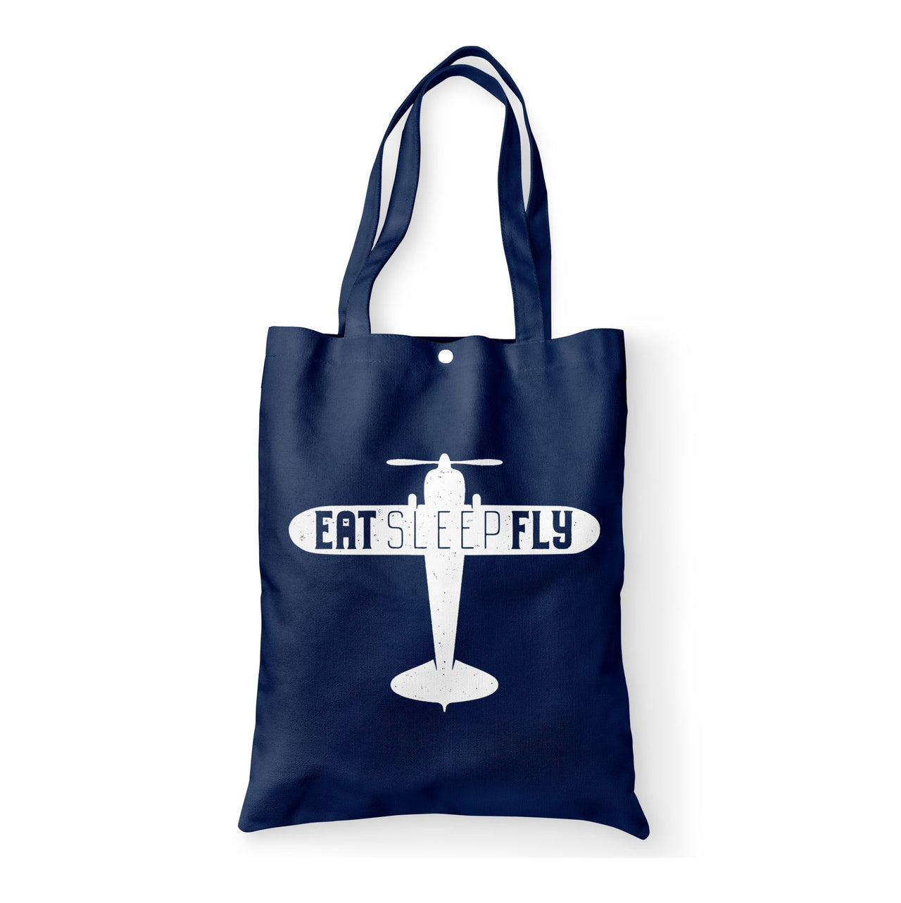 Eat Sleep Fly & Propeller Designed Tote Bags