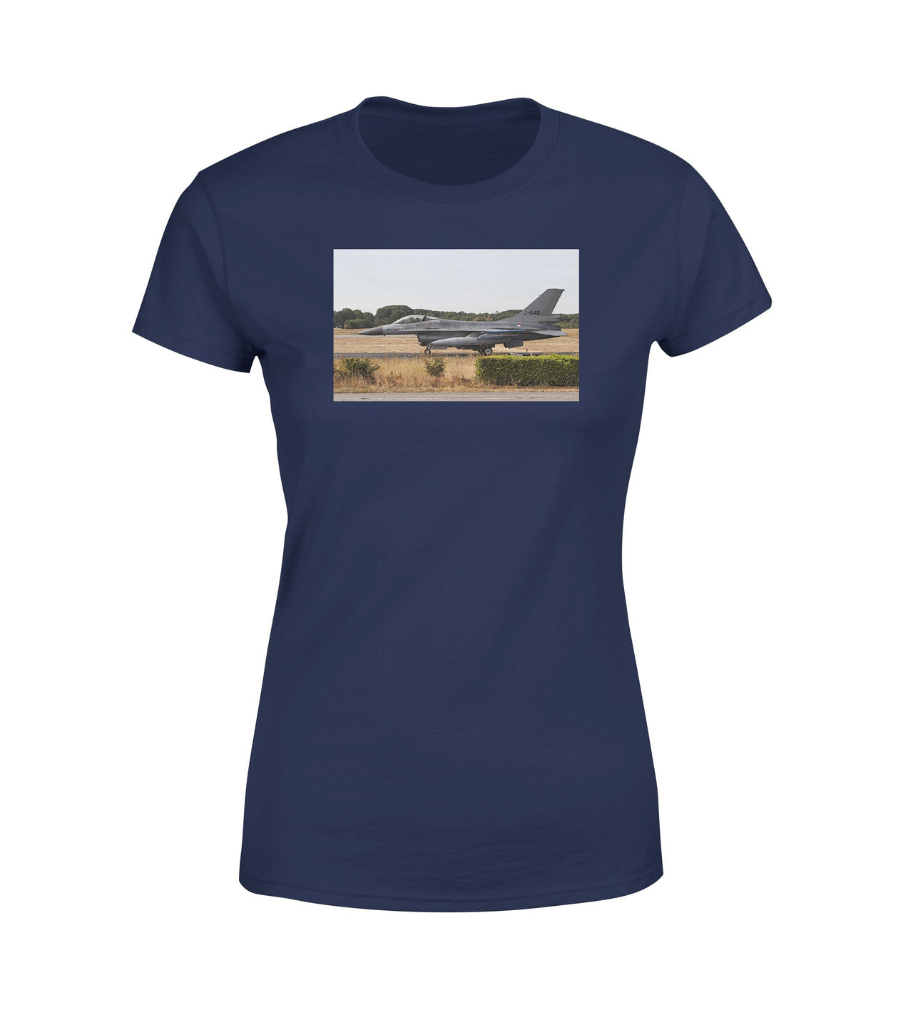 Fighter Jet 16 From Side Designed Women T-Shirts