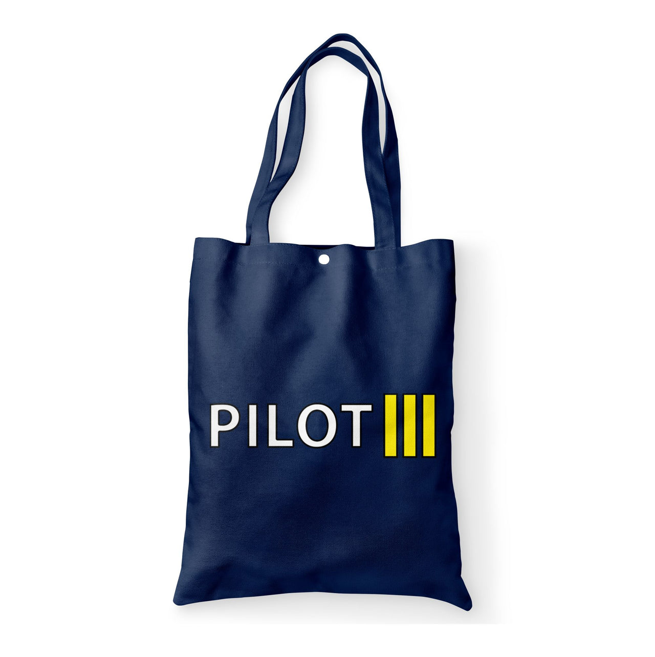 Pilot & Stripes (3 Lines) Designed Tote Bags