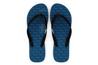 Thumbnail for Aviation Heartbeats Designed Slippers (Flip Flops)