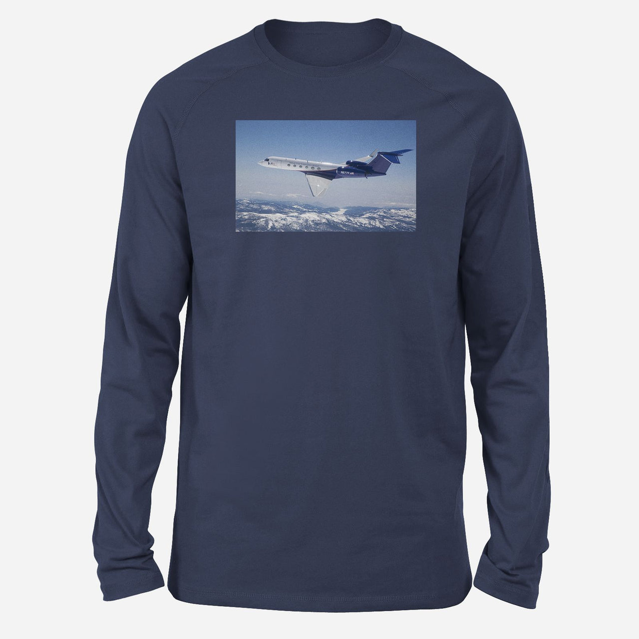 Cruising Gulfstream Jet Designed Long-Sleeve T-Shirts