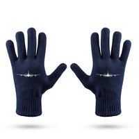 Thumbnail for Airbus A340 Silhouette Designed Gloves