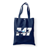 Thumbnail for Super Boeing 747 Designed Tote Bags