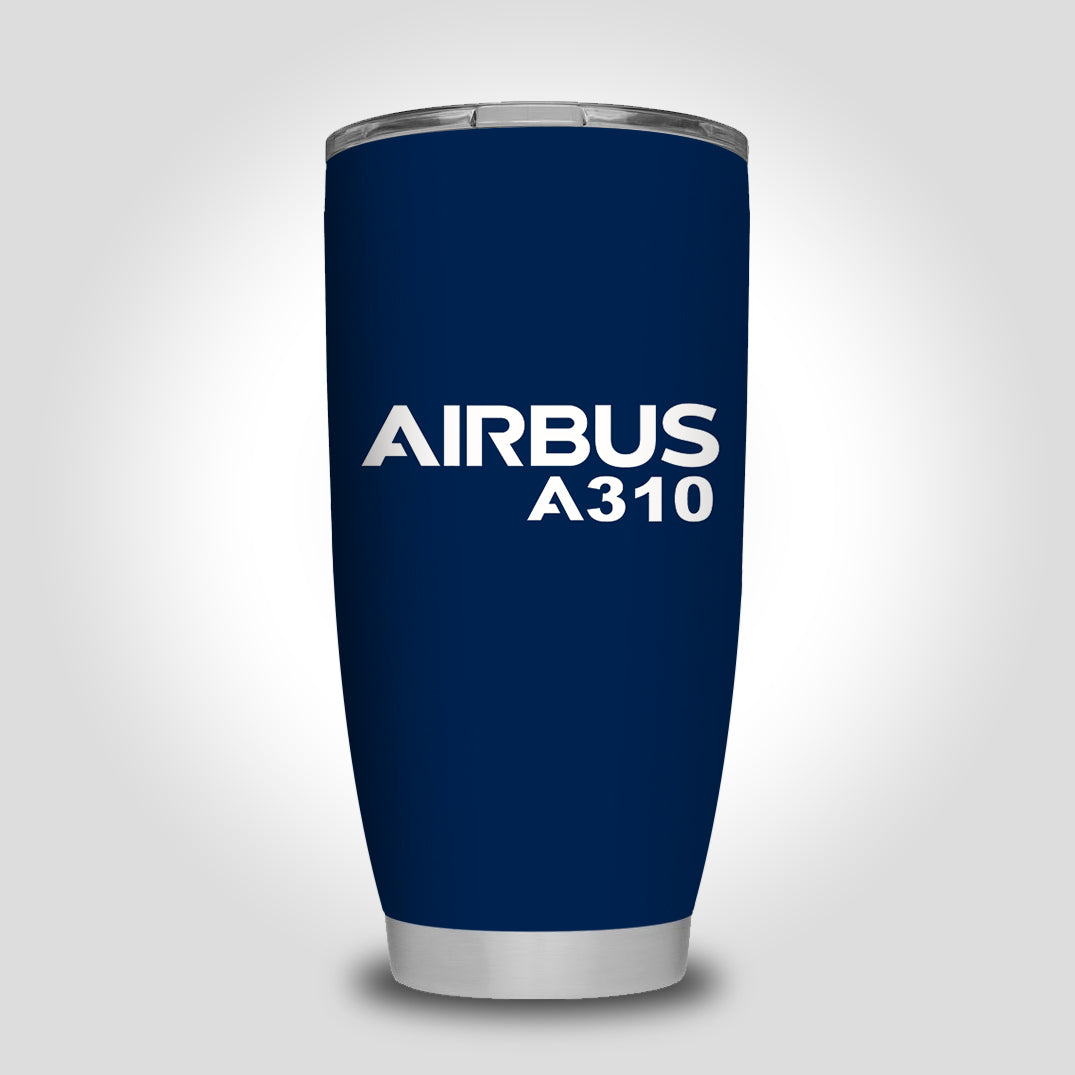 Airbus A310 & Text Designed Tumbler Travel Mugs