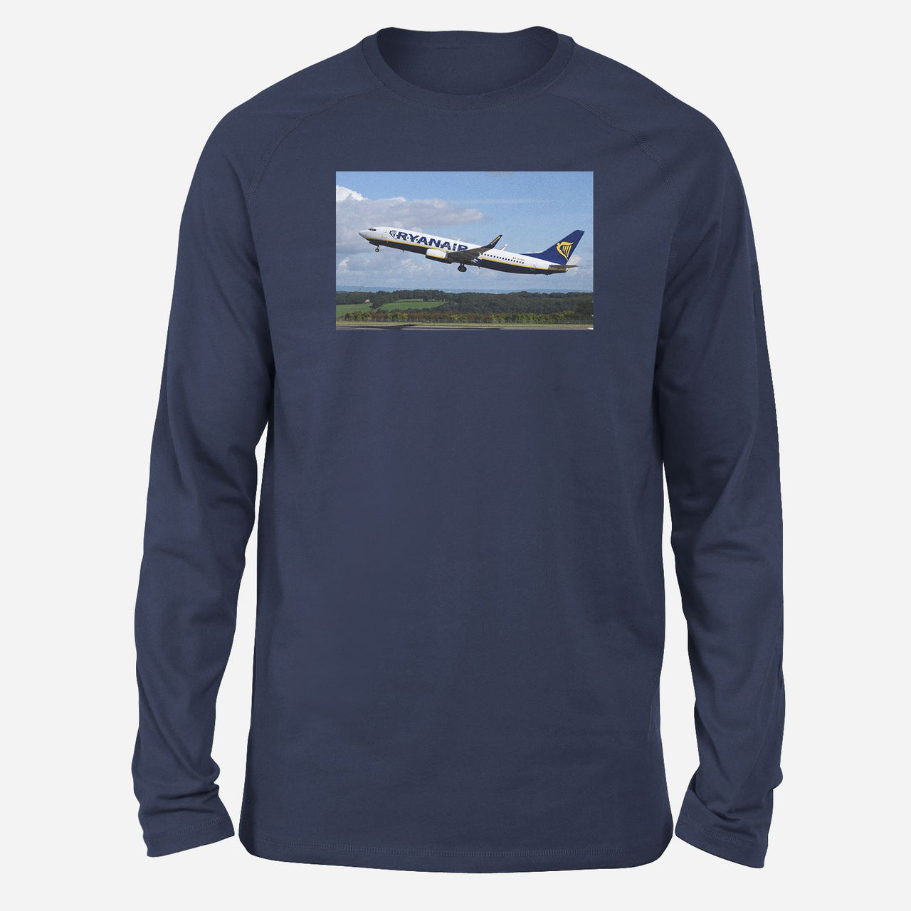 Departing Ryanair's Boeing 737 Designed Long-Sleeve T-Shirts
