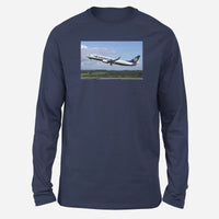 Thumbnail for Departing Ryanair's Boeing 737 Designed Long-Sleeve T-Shirts