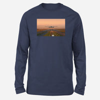 Thumbnail for Super Cool Landing During Sunset Designed Long-Sleeve T-Shirts