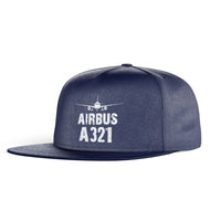 Thumbnail for Airbus A321 & Plane Designed Snapback Caps & Hats