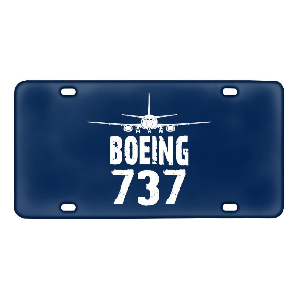 Boeing 737 & Plane Designed Metal (License) Plates