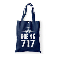 Thumbnail for Boeing 717 & Plane Designed Tote Bags
