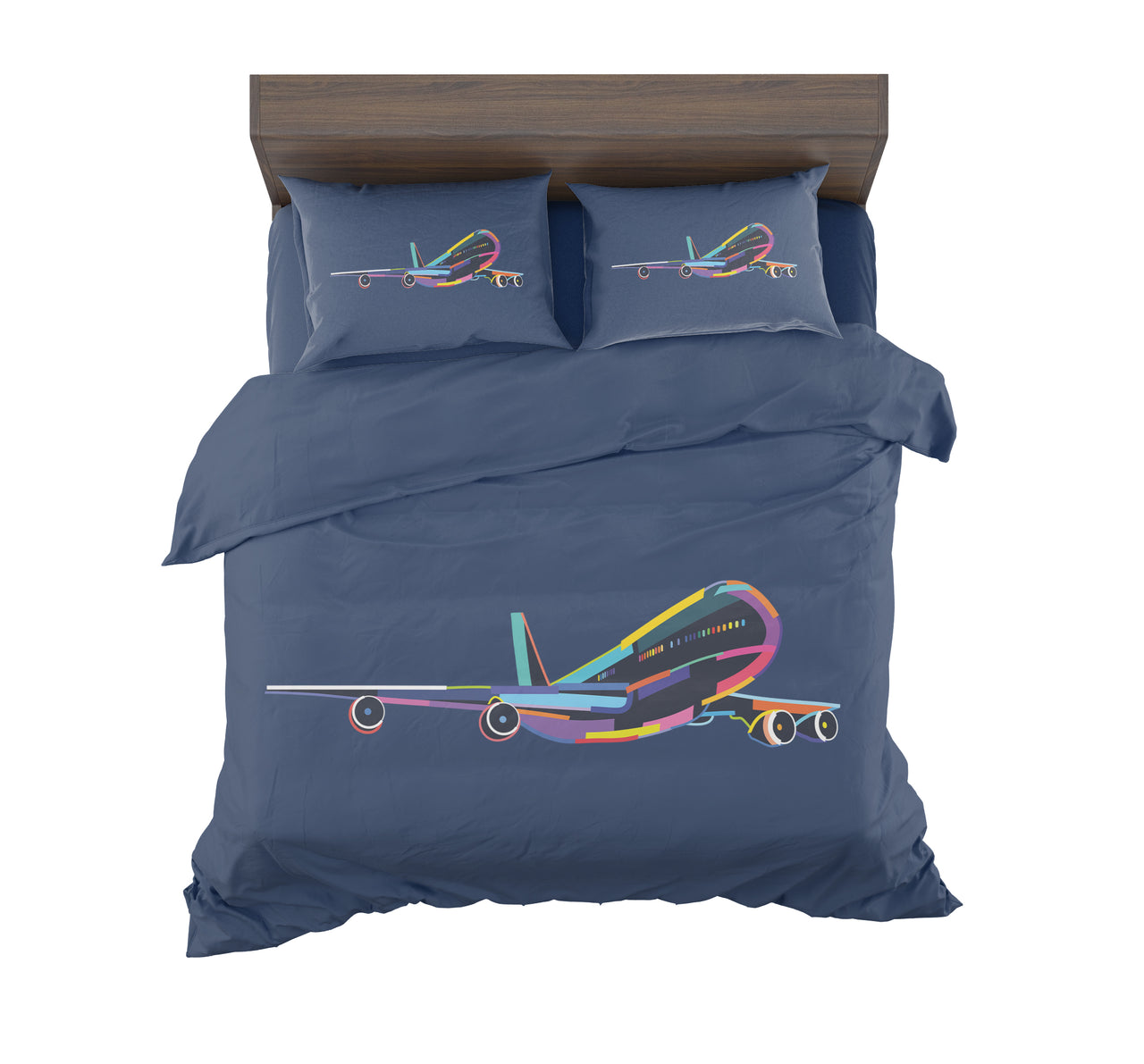 Multicolor Airplane Designed Bedding Sets