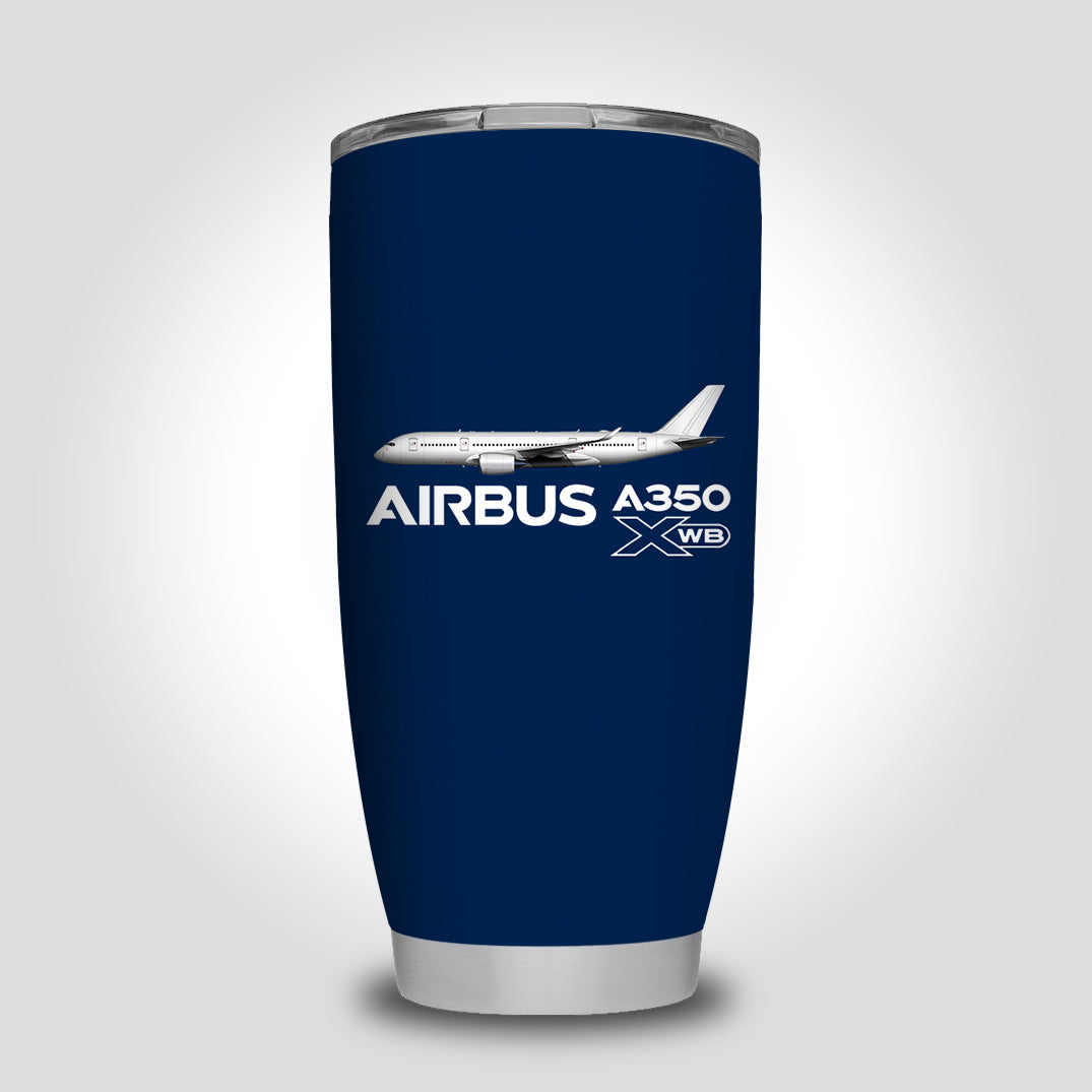 The Airbus A350 WXB Designed Tumbler Travel Mugs