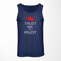 Thumbnail for Trust Me I'm a Pilot (Helicopter) Designed Tank Tops