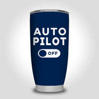 Thumbnail for Auto Pilot Off Designed Tumbler Travel Mugs