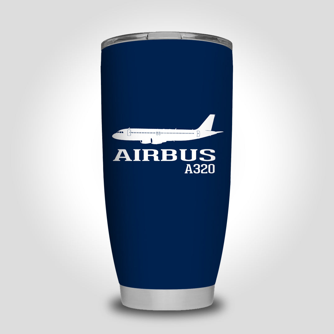 Airbus A320 Printed Designed Tumbler Travel Mugs
