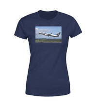 Thumbnail for Departing Ryanair's Boeing 737 Designed Women T-Shirts