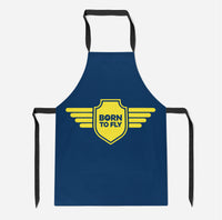Thumbnail for Born To Fly & Badge Designed Kitchen Aprons