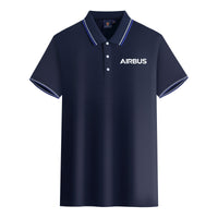 Thumbnail for Airbus & Text Designed Stylish Polo T-Shirts