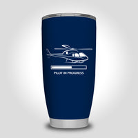 Thumbnail for Pilot In Progress (Helicopter) Designed Tumbler Travel Mugs