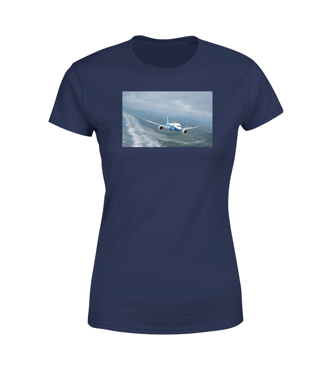 Cruising Boeing 787 Designed Women T-Shirts
