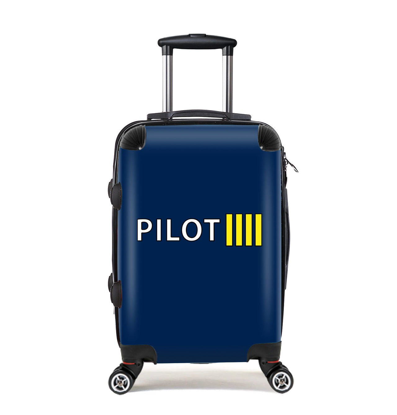 Pilot & Stripes (4 Lines) Designed Cabin Size Luggages