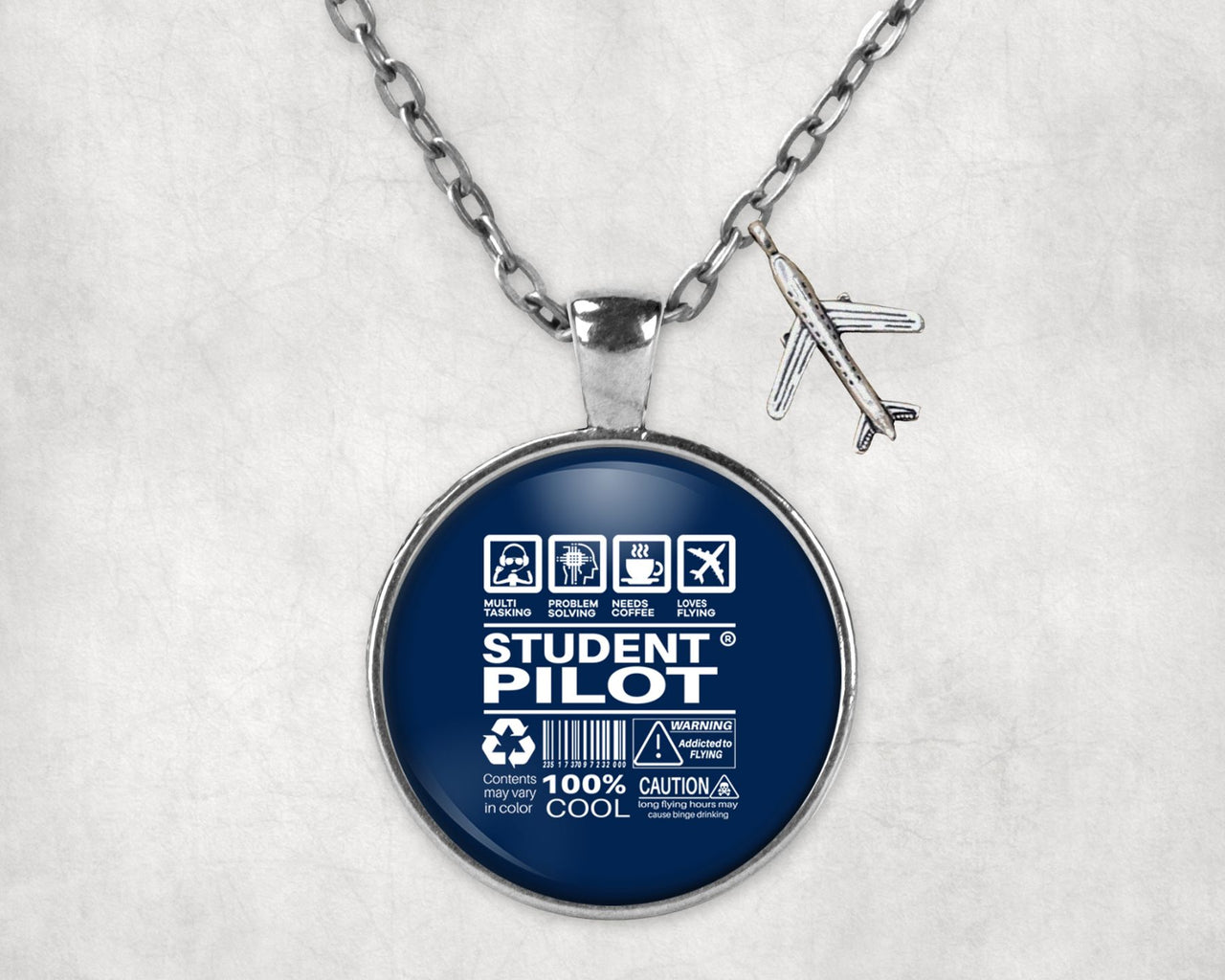 Student Pilot Label Designed Necklaces