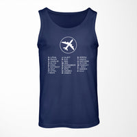 Thumbnail for Aviation Alphabet 2 Designed Tank Tops