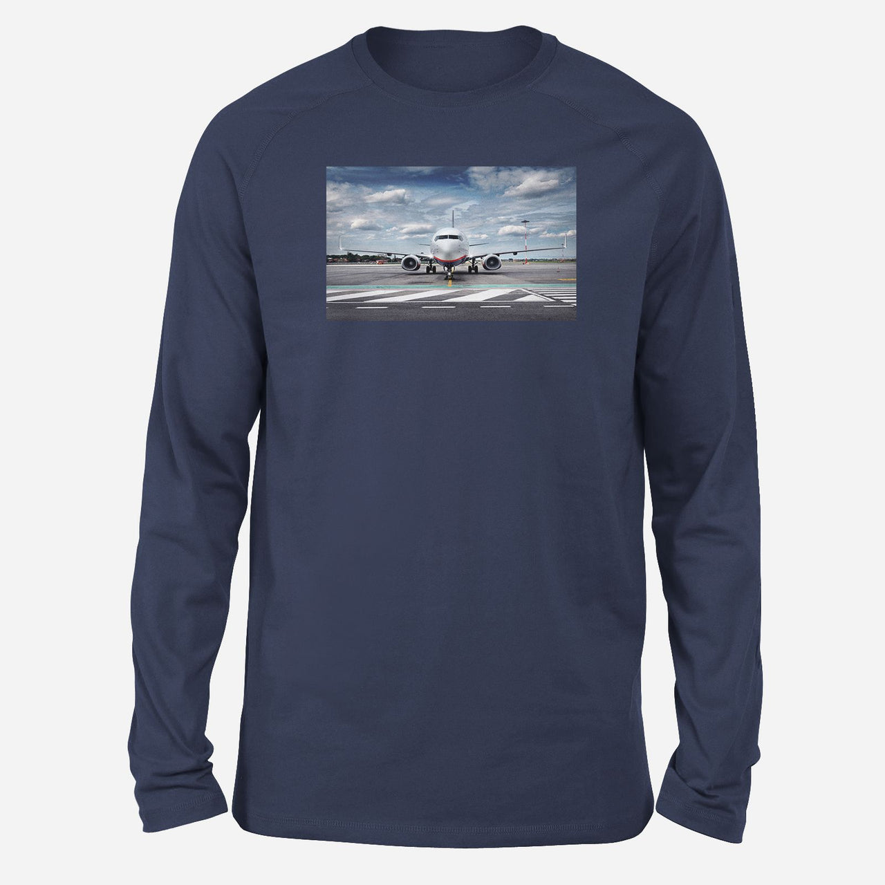 Amazing Clouds and Boeing 737 NG Designed Long-Sleeve T-Shirts