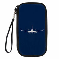 Thumbnail for Embraer E-190 Silhouette Plane Designed Travel Cases & Wallets