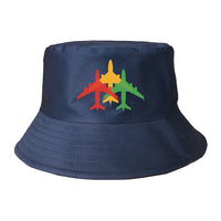 Thumbnail for Colourful 3 Airplanes Designed Summer & Stylish Hats