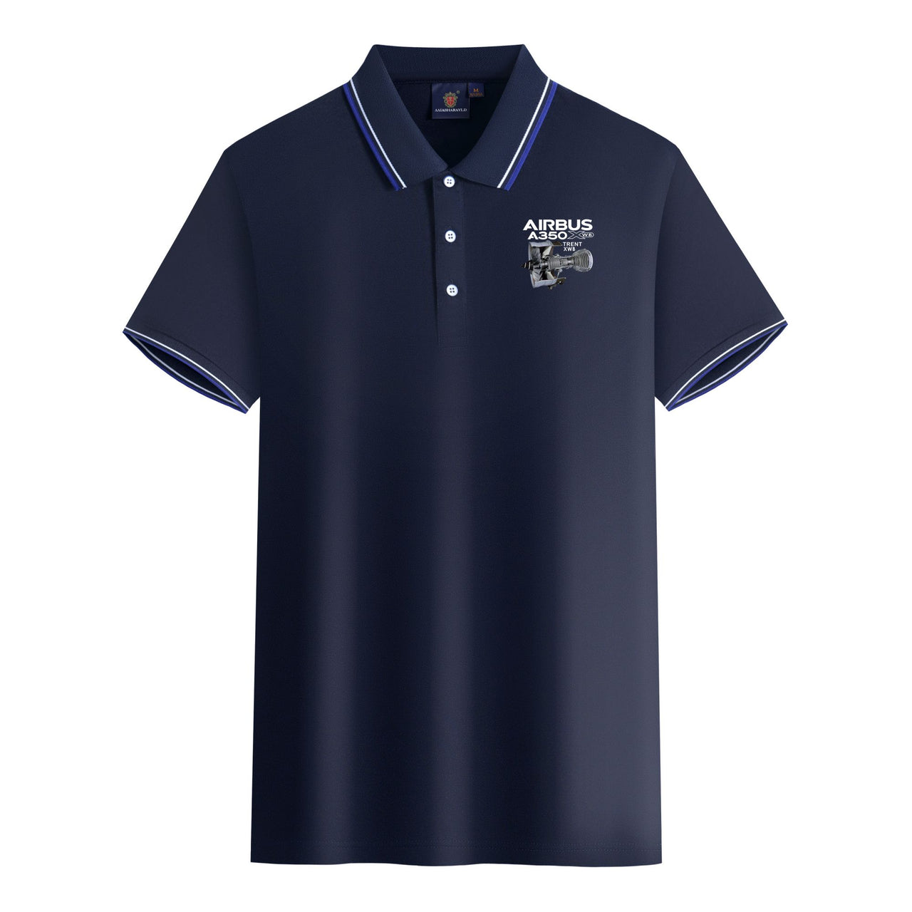 Airbus A350 & Trent Wxb Engine Designed Stylish Polo T-Shirts