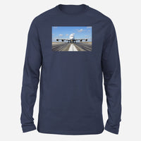 Thumbnail for Mighty Airbus A380 Designed Long-Sleeve T-Shirts