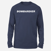 Thumbnail for Bombardier & Text Designed Long-Sleeve T-Shirts
