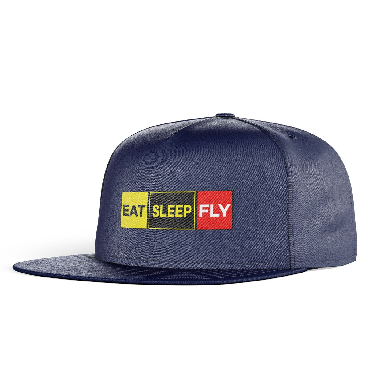 Eat Sleep Fly (Colourful) Designed Snapback Caps & Hats