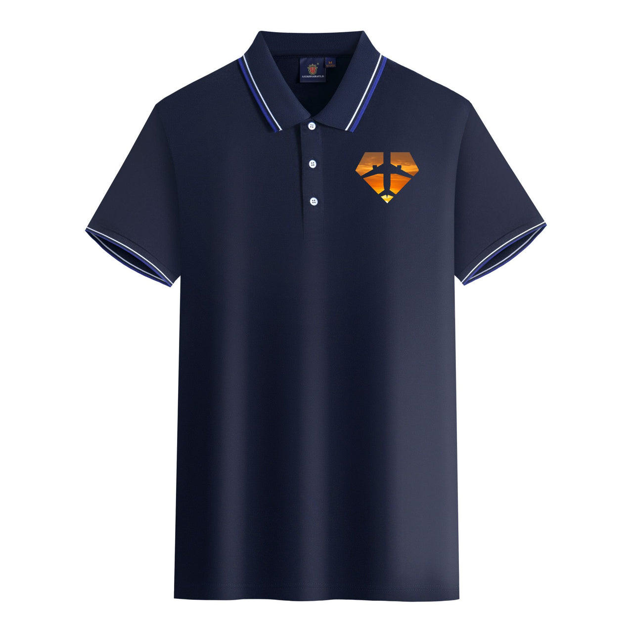 Supermen of The Skies (Sunset) Designed Stylish Polo T-Shirts