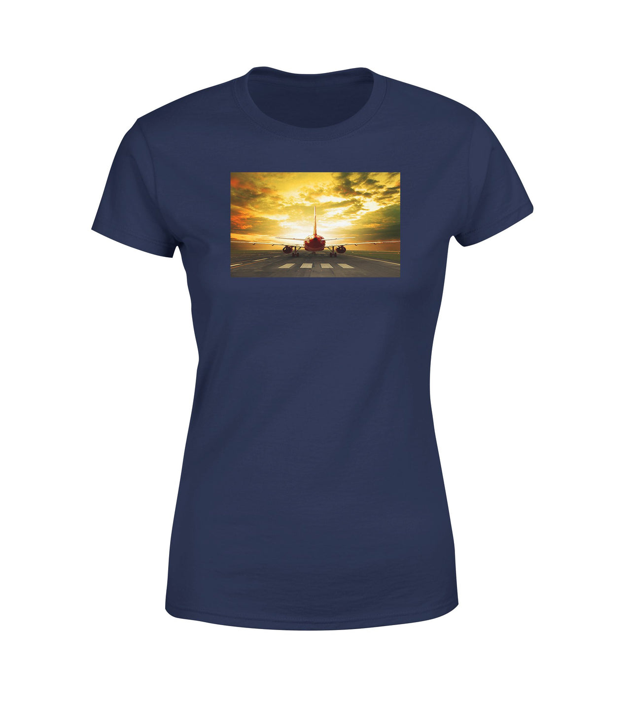 Ready for Departure Passanger Jet Designed Women T-Shirts