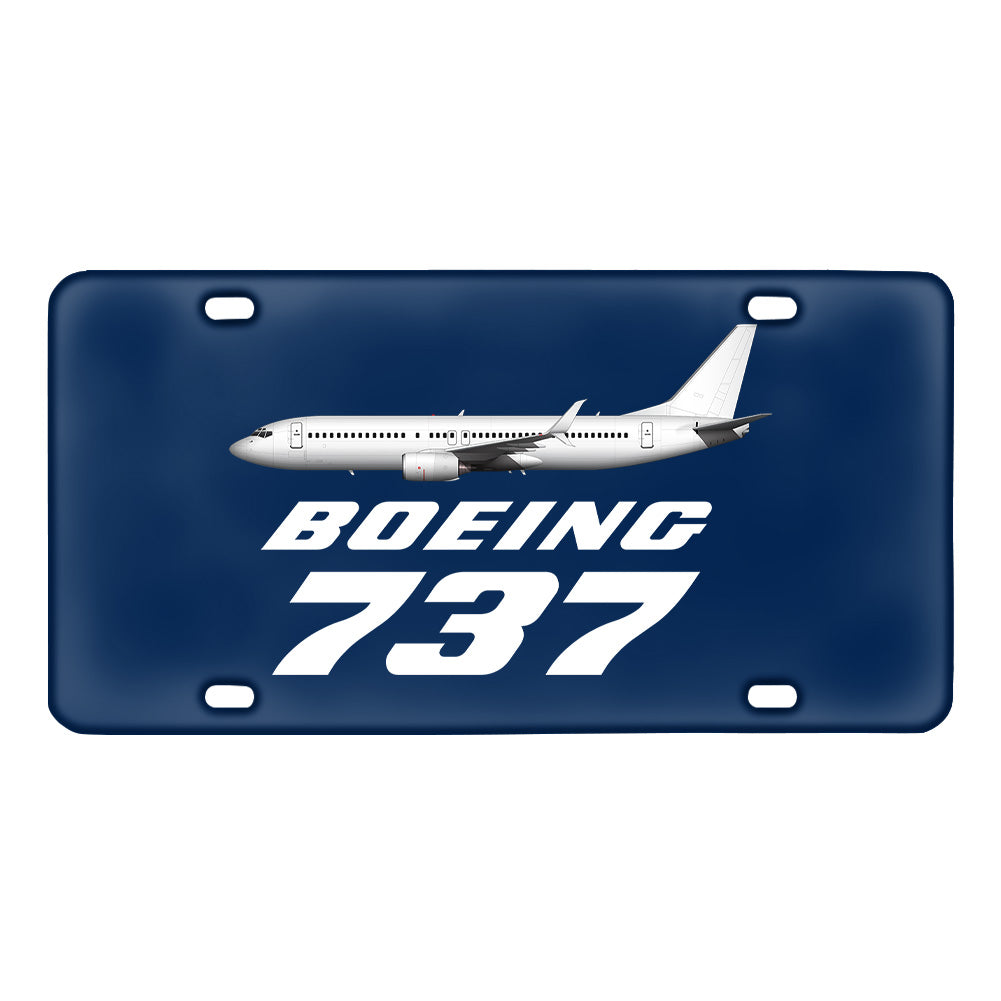 The Boeing 737 Designed Metal (License) Plates