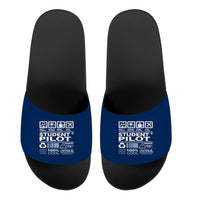 Thumbnail for Student Pilot Label Designed Sport Slippers