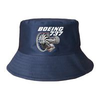Thumbnail for Boeing 737+Text & CFM LEAP-1 Engine Designed Summer & Stylish Hats