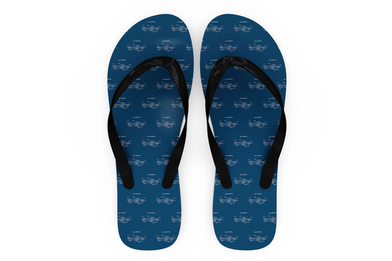 How Planes Fly Designed Slippers (Flip Flops)